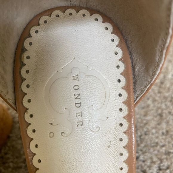 C. Wonder Platform Wedge Sandal with cork heel size 7 - Picture 8 of 8